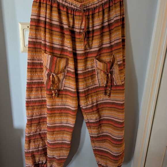 Didi's Pants - Striped Multicolor Boho Pants